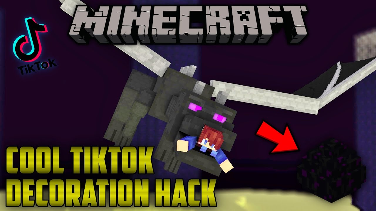 Minecraft: Dragon Egg Cool Decoration Tiktok Hack👏 
