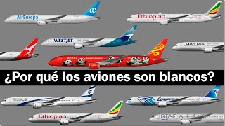 ¿Por qué la mayoría de los aviones son blancos?