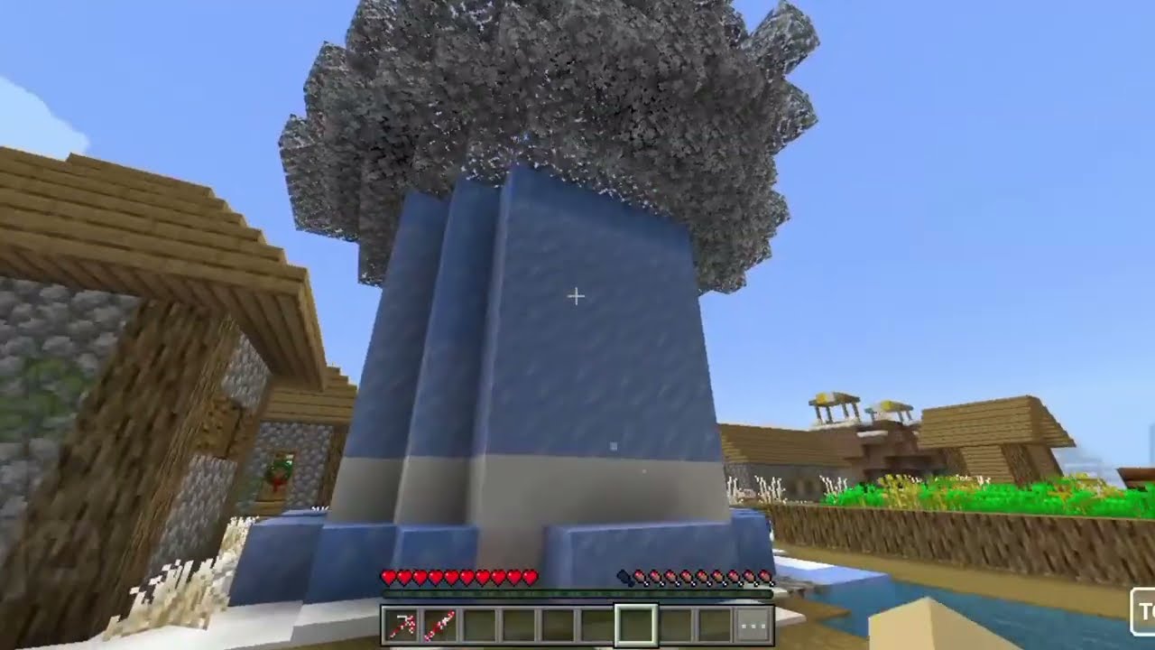 Кто живёт под этим ляденым деревом | в майнкрафт 