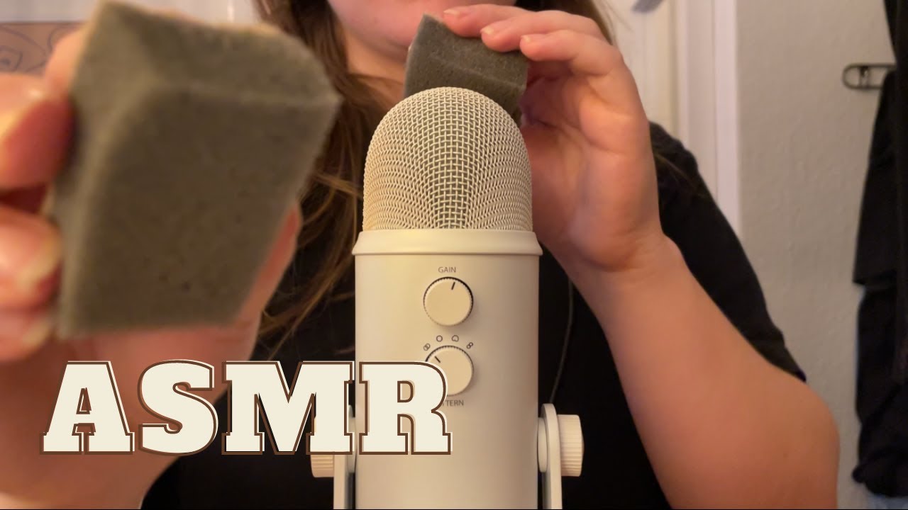 ASMR Sponge triggers (both soft and intense sounds!)