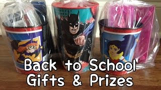 Fun Back to School Gift & School Prizes Haul (Walmart & Dollar Tree)