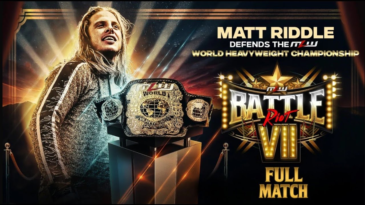 Battle RIOT VII | Full Match | RVD, Riddle and more | MLW World Title