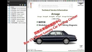 Bentley Arnage Workshop Repair Manual .Wiring Diagram .Technical Manual . Owners Manual