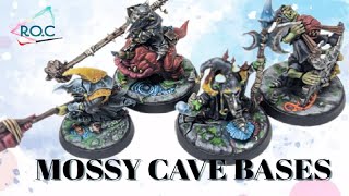 HOW TO PAINT MOSSY CAVE BASES * Grinkrak's Looncourt part 4 *