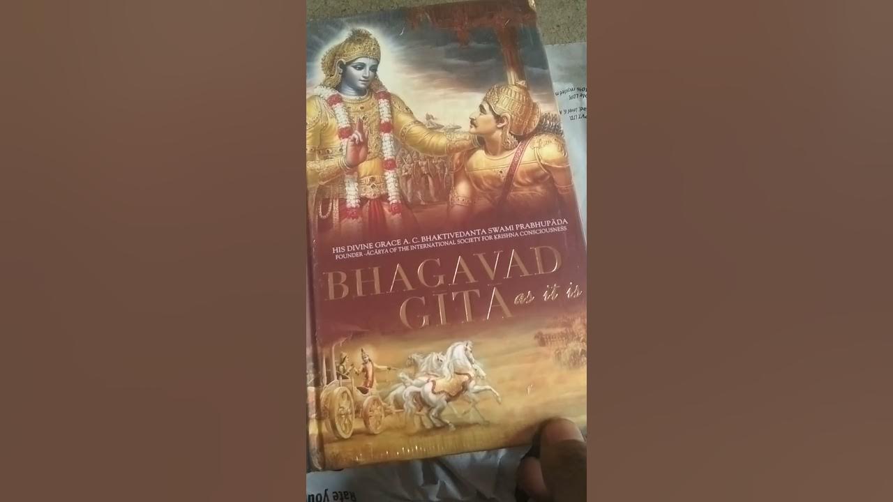 UNBOXING MY GITA BOOK ORDERED FROM AMAZON "BHAGAVAD GITA as it is