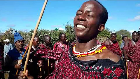 Maasai warriors dancing during Emanyatta, Lesoit, Kiteto, Tanzania