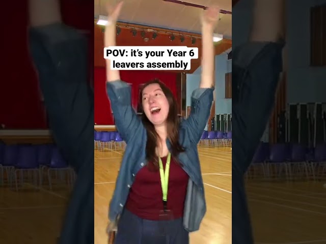 POV: Year 6 leavers assembly #shorts #relatable #schoolmemes #comedy #teacher #uk class=