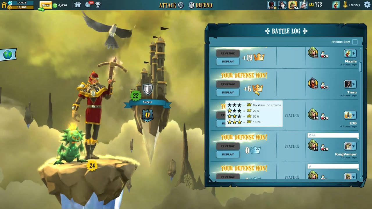 The Mighty Quest For Epic Loot - Level 22 Castle + Replays