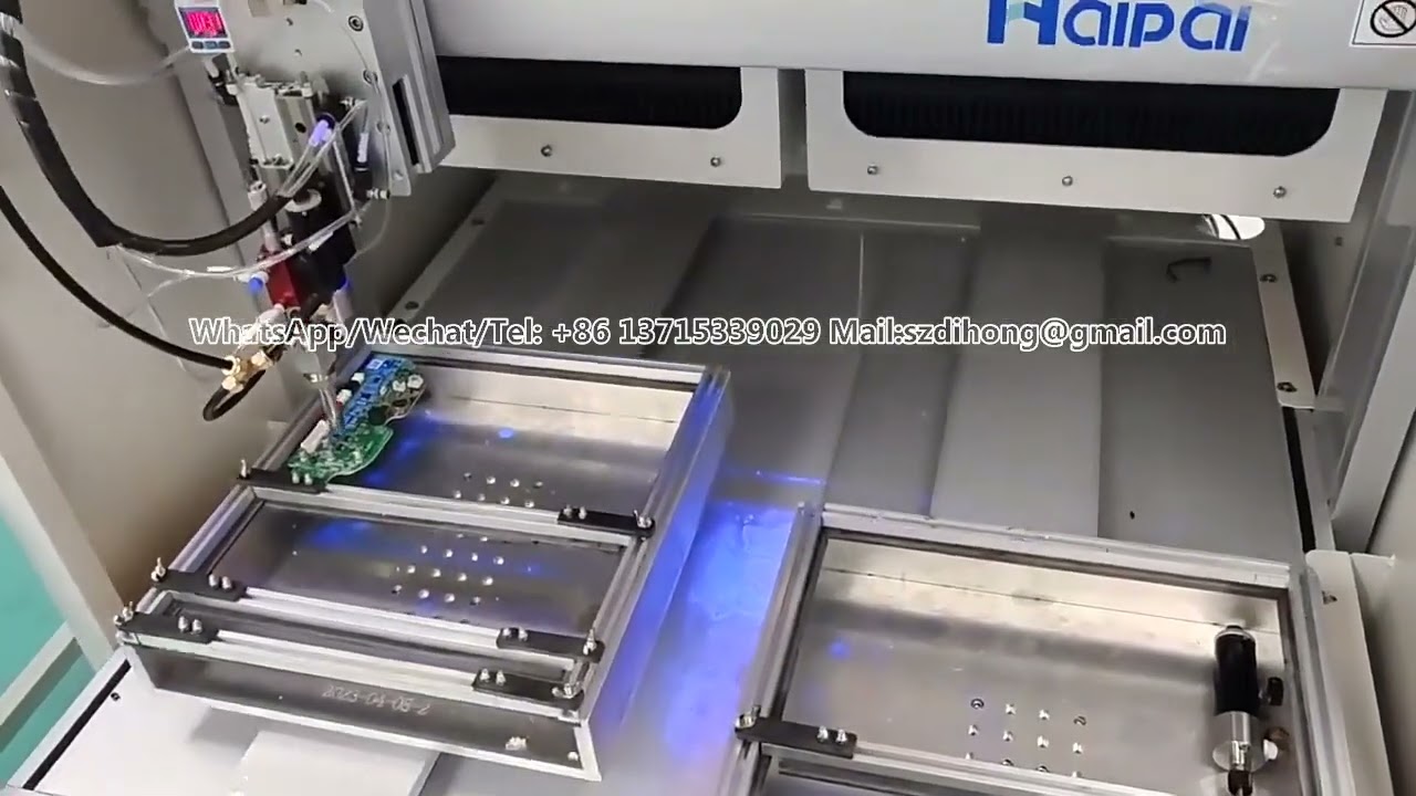 Semi-auto conformal coating machine for PCB, full/selective spray, UV dispensing, within 100 chars.