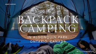 1 Minute of Peace | Backpack Camping ASMR Campire and Nature Sounds in Ontario's Algonquin Park