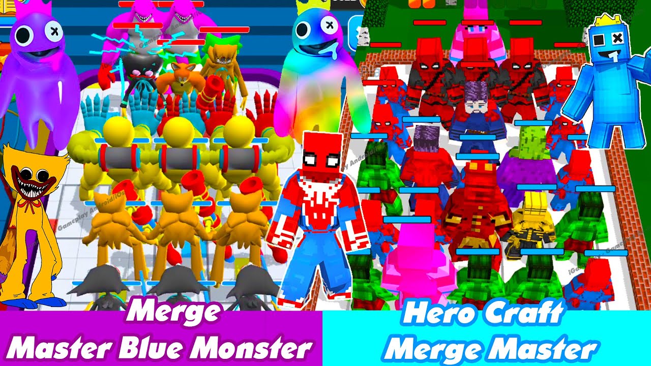 Merge Master Blue Monster Vs Hero Craft Merge Master Android Gameplay