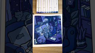 all blue coloring page :) #colorwithme #coloring #onecolorchallenge