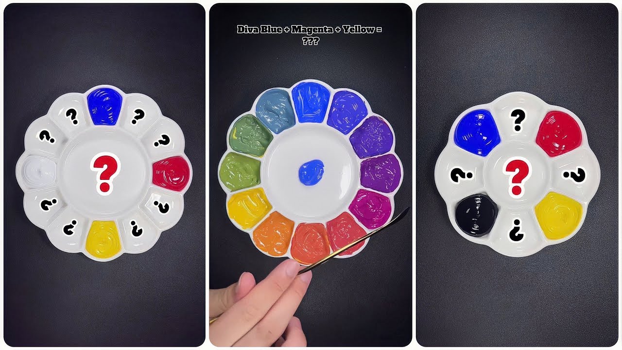 Summary of 10 extremely attractive and colorful color mixing videos || Color Nood