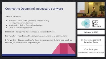 Working on the OpenMind Computing Cluster