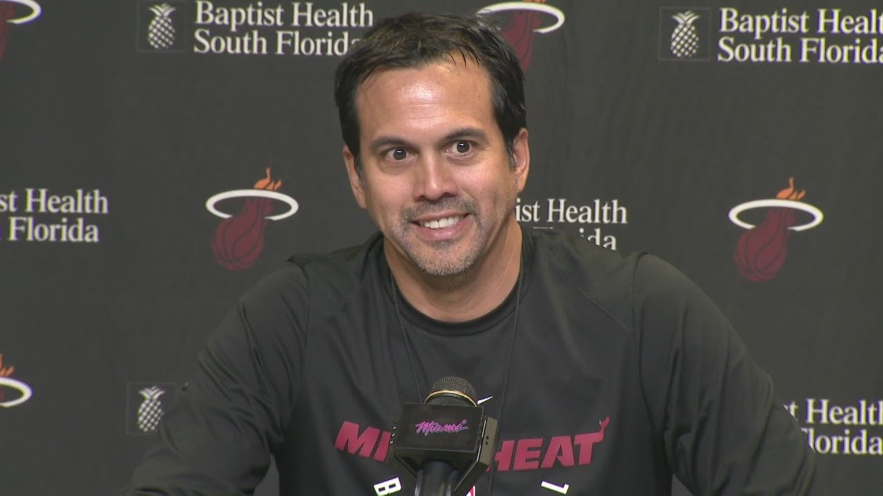 WEB EXTRA Miami Heat head coach Erik Spoelstra on the return of Dwyane