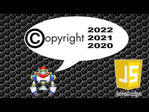 Como Fazer #Copyright com #JavaScript para o Ano Atualizar Automaticamente