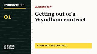 Getting out of a Wyndham contract: start here