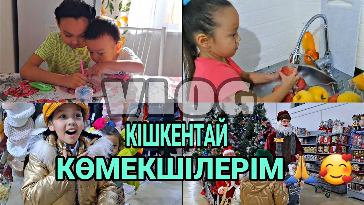 VLOG/КІШКЕНТАЙ КӨМЕКШІЛЕРІМ🙏🥰💖😍📽🎬