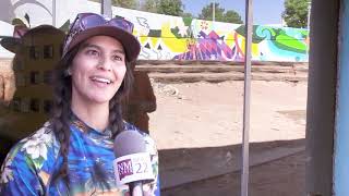 Branigan Library Paint By Number Mural - News 22 NMSU Journalism 10/1/19