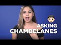 Asking your friends to be chambelanes