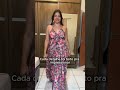 Vestido com bojo estampa 3d #modafeminina