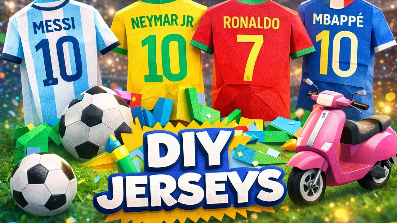 I Made Football Jerseys with Paper 😱⚽ | DIY Jerseys [ Taiyaba craft studio] verified 