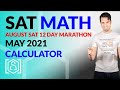 SAT Math: May 2021 OFFICIAL TEST Calculator (In Real Time)