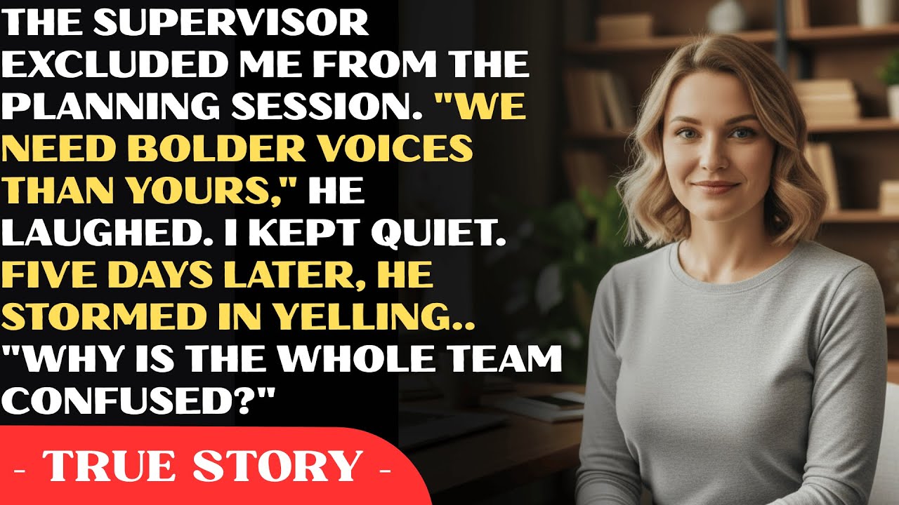 The Supervisor excluded me from planning, so I showed him how wrong he was     Revenge Story