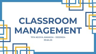 CLASSROOM MANAGEMENT || FINAL PROJECT