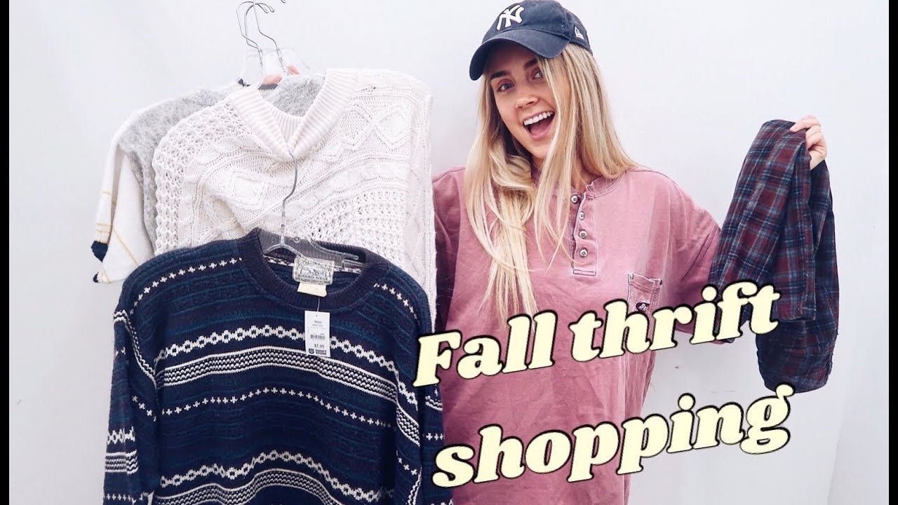 COME FALL THRIFT SHOPPING WITH ME + try on haul - YouTube