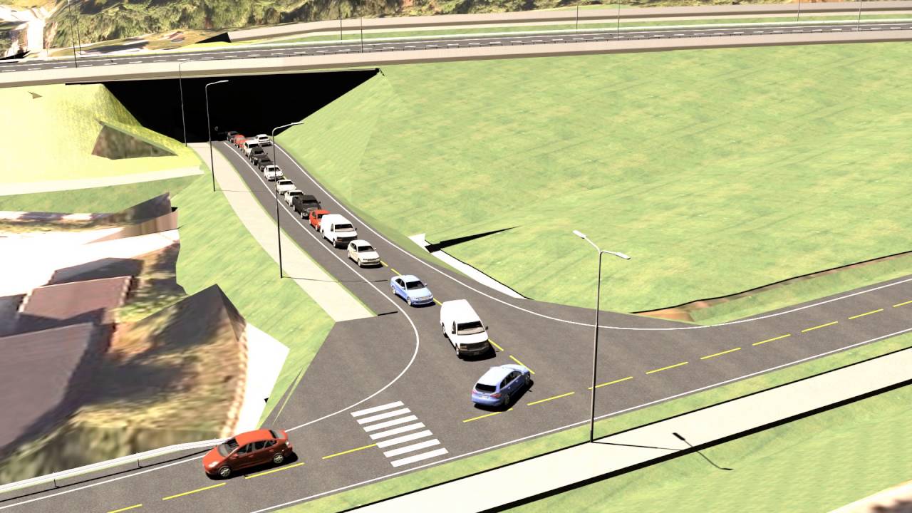 AIMSUN/Civil View simulation step test: 0,5 second (turning vehicles)