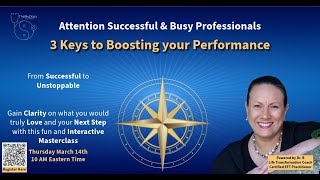 3 Keys to Boosting your Performance
