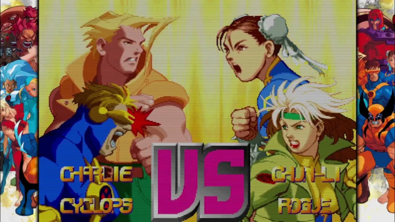 X-Men vs Street Fighter Charlie Cyclops