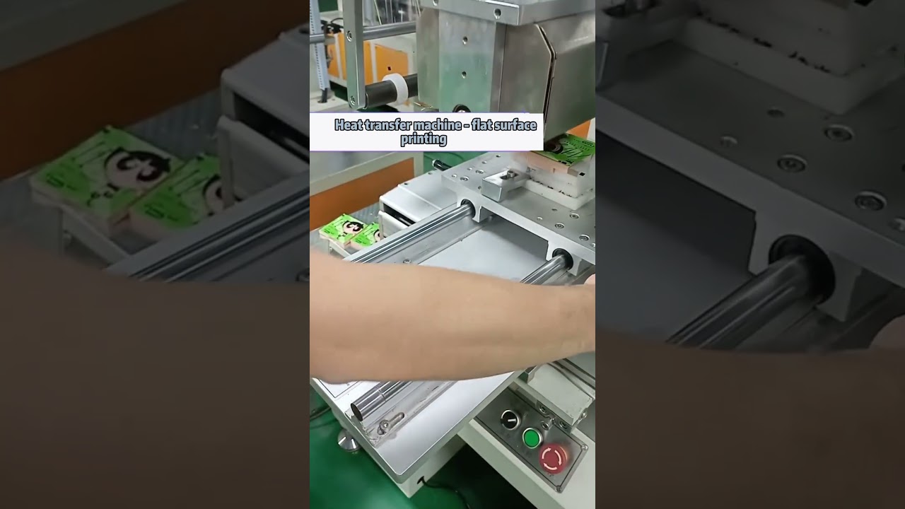 Heat transfer machine, flat surface printing