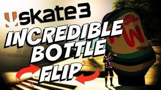 BOTTLE FLIPPING IN SKATE 3!! (Skate 3 Gameplay)
