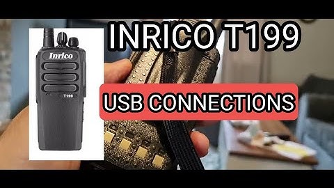 INRICO T199 - USB CONNECTIONS