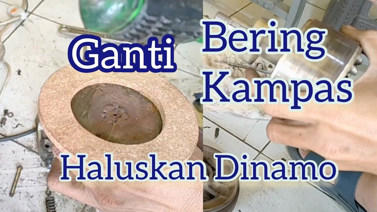 cara haluskan dinamo mesin jahit ganti Bering ganti kampas