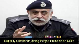How To Join Punjab Police As Asp Dsp Asi U0026 Sub Inspector 2019  2020