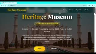 Indian Temple Museum | Complete 3D Virtual Museum Project Demo | React, Three.js, FastAPI, MySQL screenshot 1