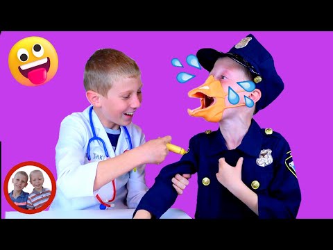Doctor set toys | Face Problem! | Mike and Jake pretend play | Doctor kit डॉक्टर सेट | العاب دكتور