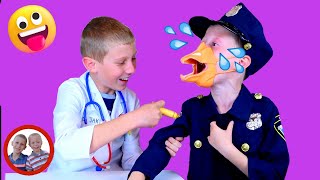 Doctor set toys | Face Problem! | Mike and Jake pretend play | Doctor kit  डॉक्टर सेट | العاب دكتور