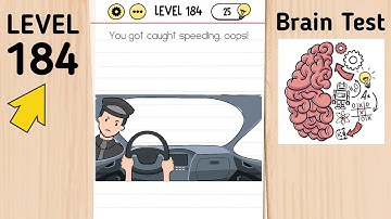 Brain Test Level 184 You Got Caught Speeding, Oops!
