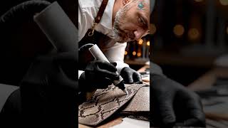 Inside the Snake Leather Factory  How Giant Python Skin Becomes $2000 Part-5 #shorts