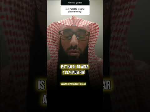 Is Wearing A Platinum Ring Halal Islam