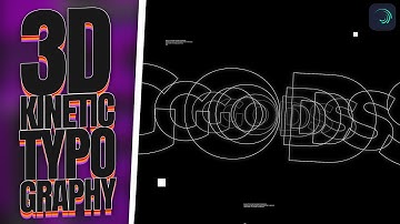 Easy 3D Kinetic Typography Tutorial - Alight Motion