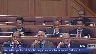 Navin Ramgoolam et Paul Bérenger en mode harmonie au Parlement