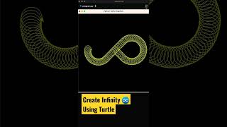 Love coding ❤️❤️ Create Infinity symbol using python #shorts #coding #programming screenshot 2