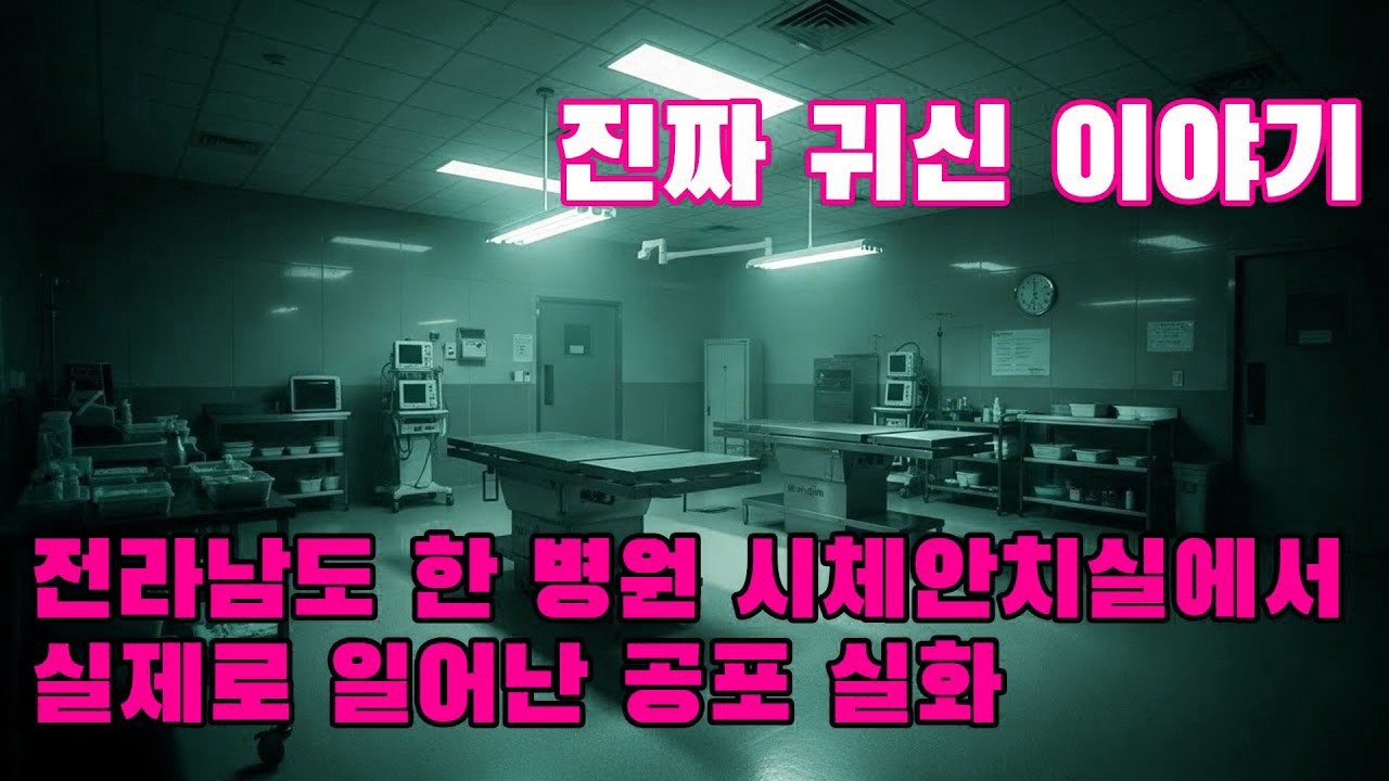 진짜 귀신 이야기   전라남도 한 병원 시체안치실에서 실제로 일어난 공포 실화   부검사가 그 끔찍한 경험을 겪은 후 사직해야 했습니다