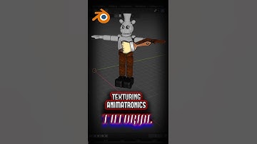 TEXTURING ANIMATRONICS #fnaf  #blender3d #tutorial