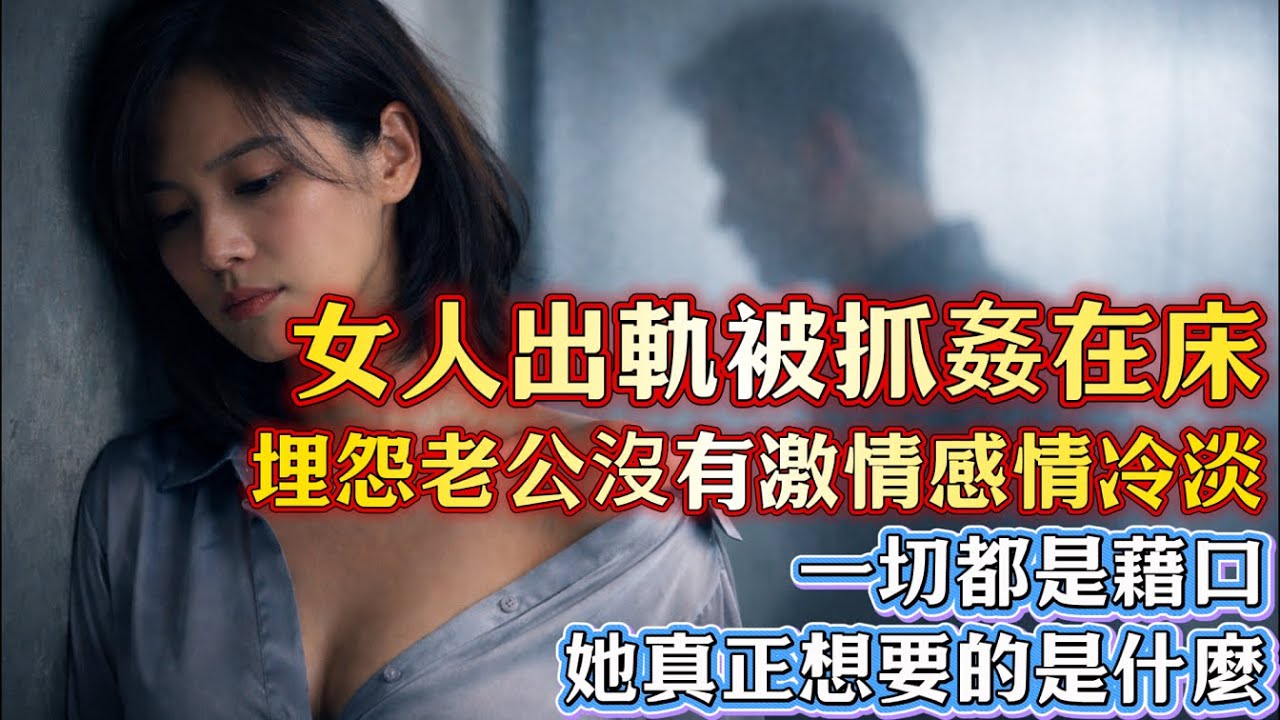女人出轨被抓奸在床，埋怨老公没有激情感情冷淡，一切都是借口，她真正想要的是什么